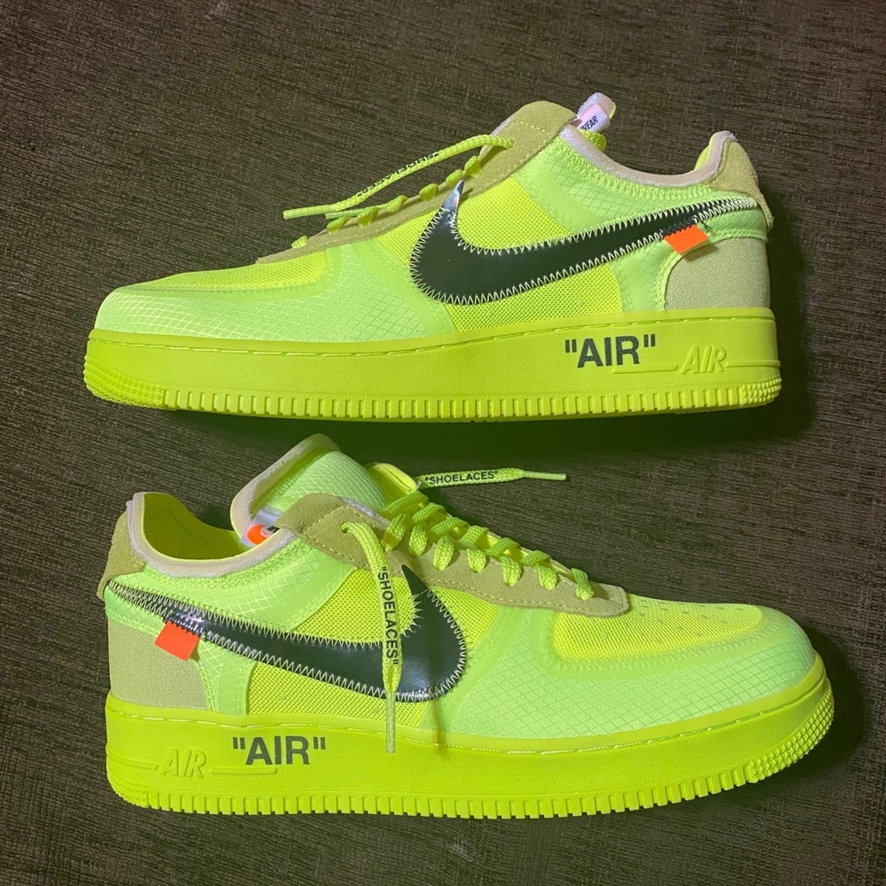 Off-White Nike Air Force 1 Volt Sz 11 OG All